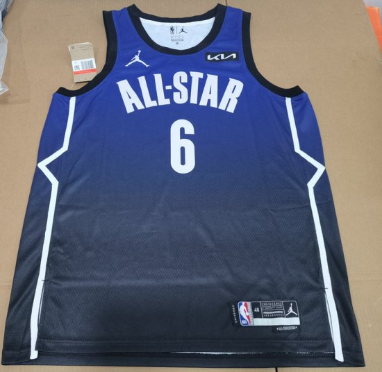 6 James 2023 Nba all stars game Team Lebron jersey blue